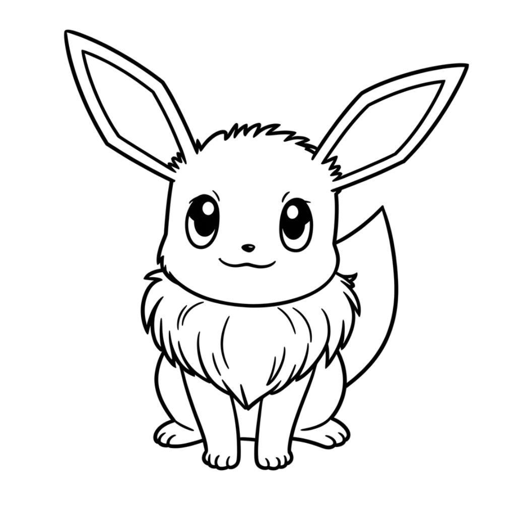 eevee pokemon da colorare​