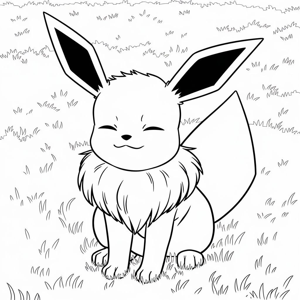pokemon eevee da colorare​