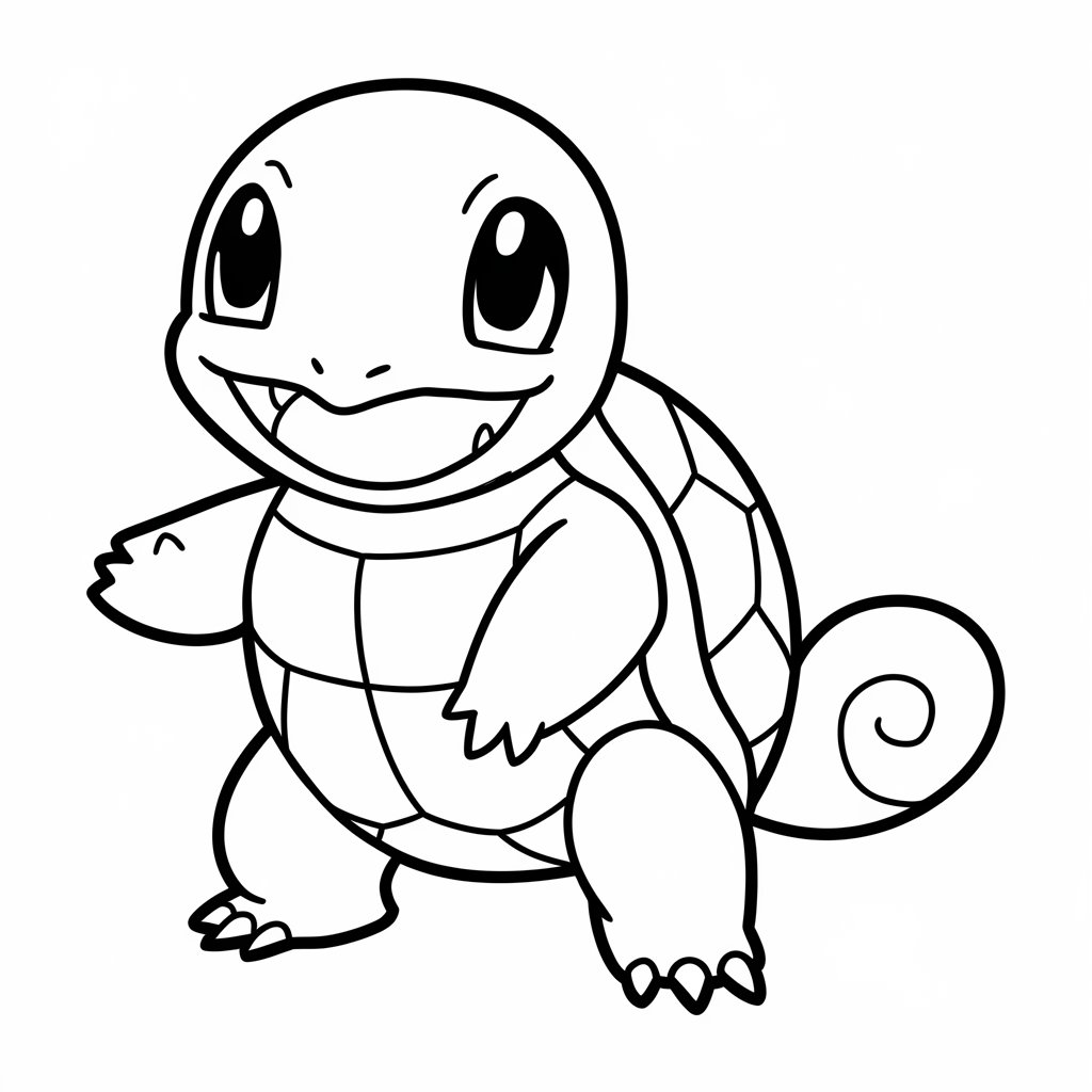pokemon squirtle da colorare​