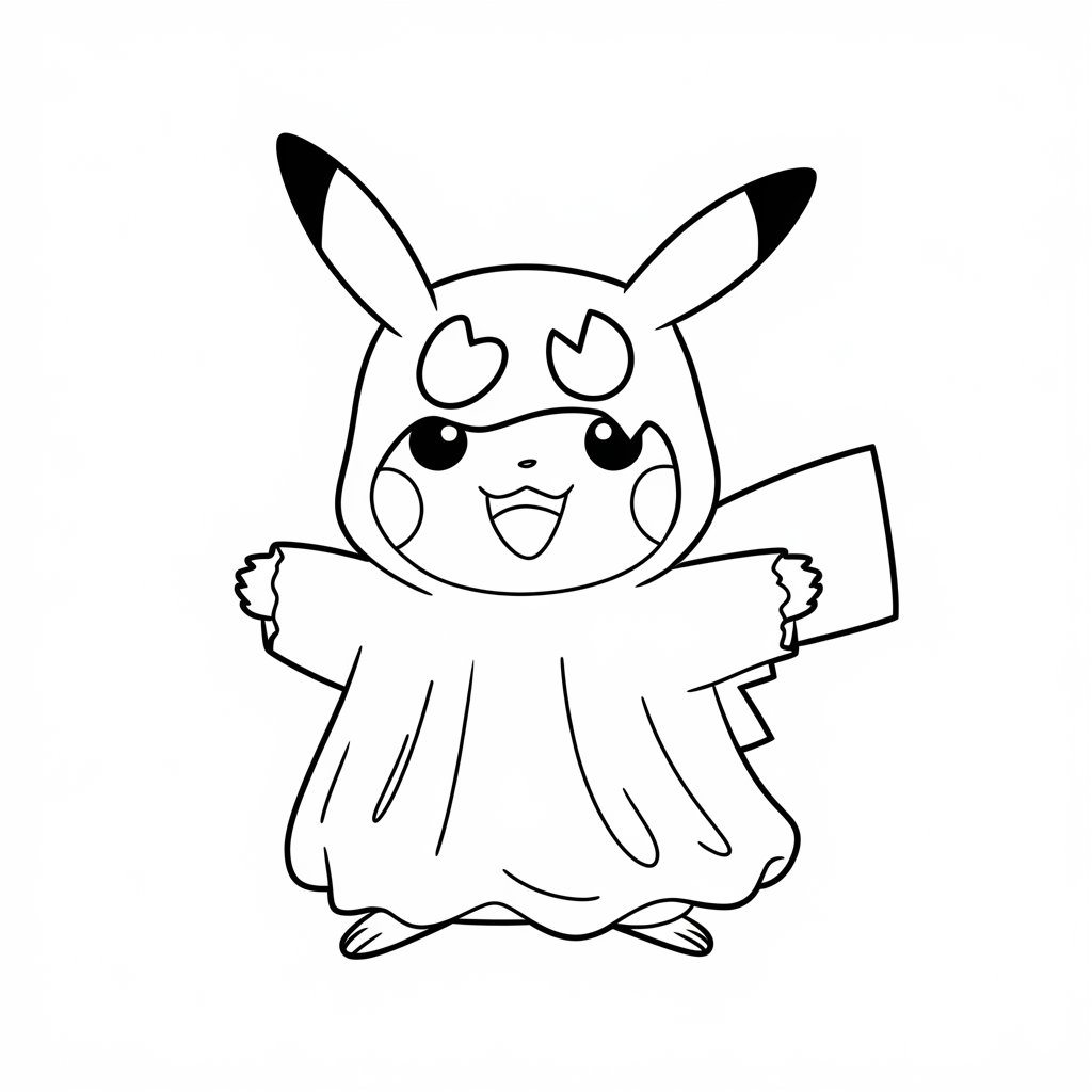 pikachu disegno colorato