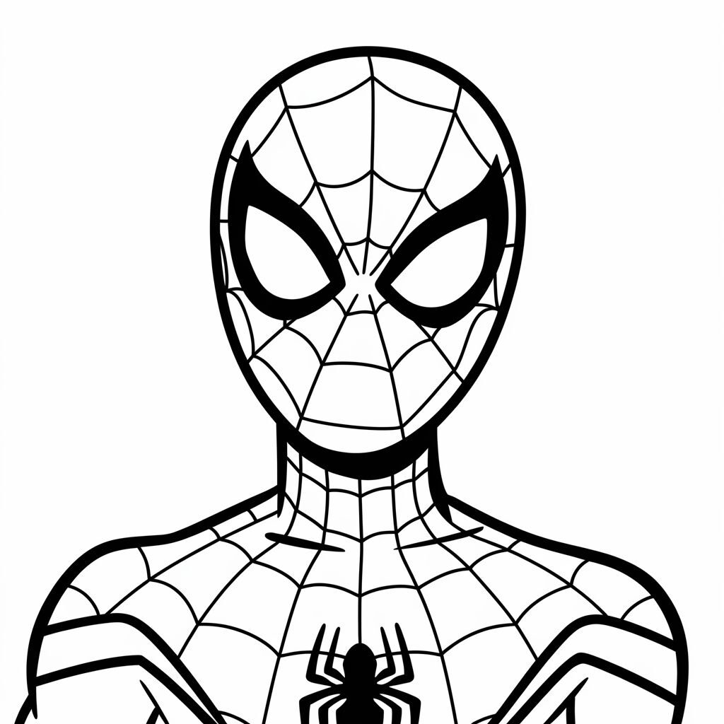 disegno spiderman da colorare