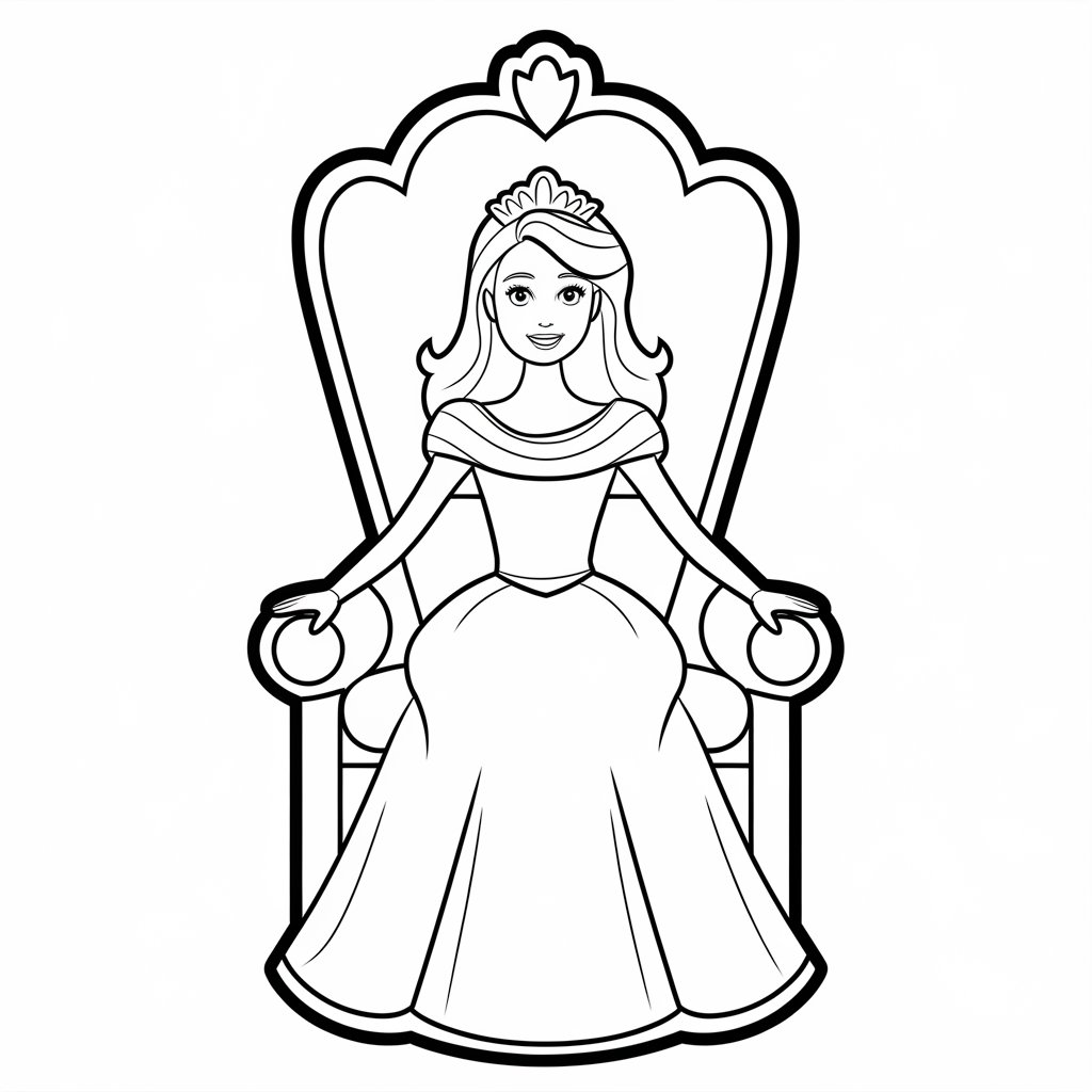 immagini di barbie da colorare