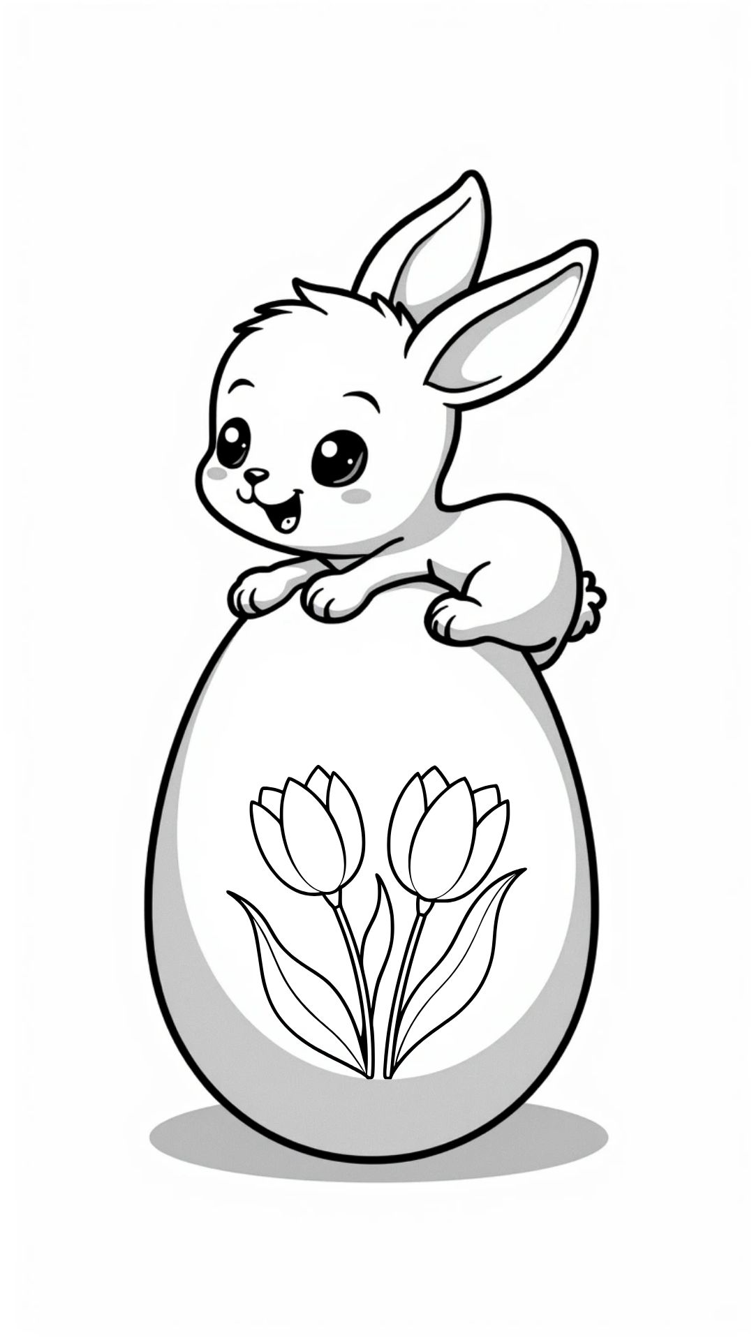 disegni da colorare uovo di pasqua