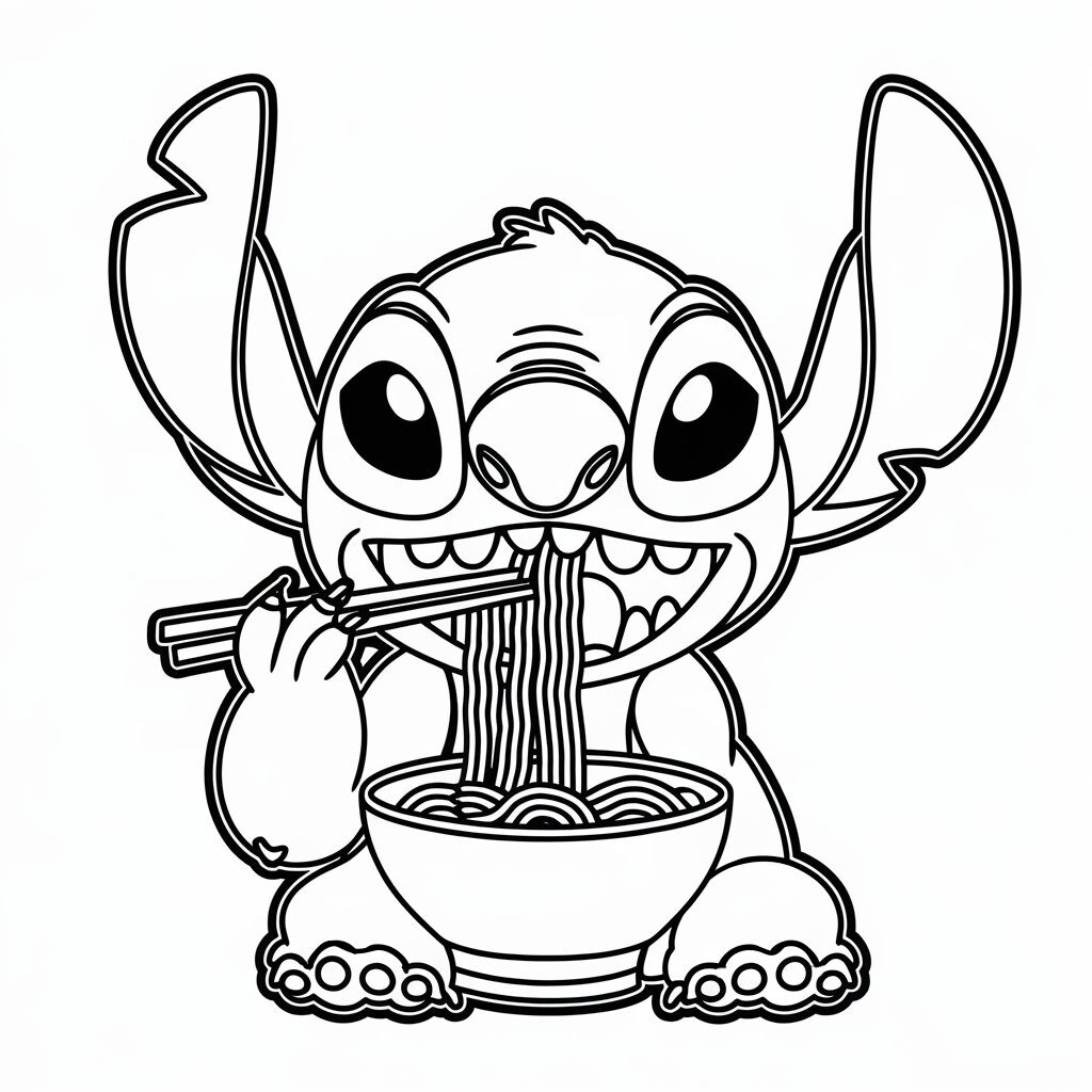 stitch da colorare pdf