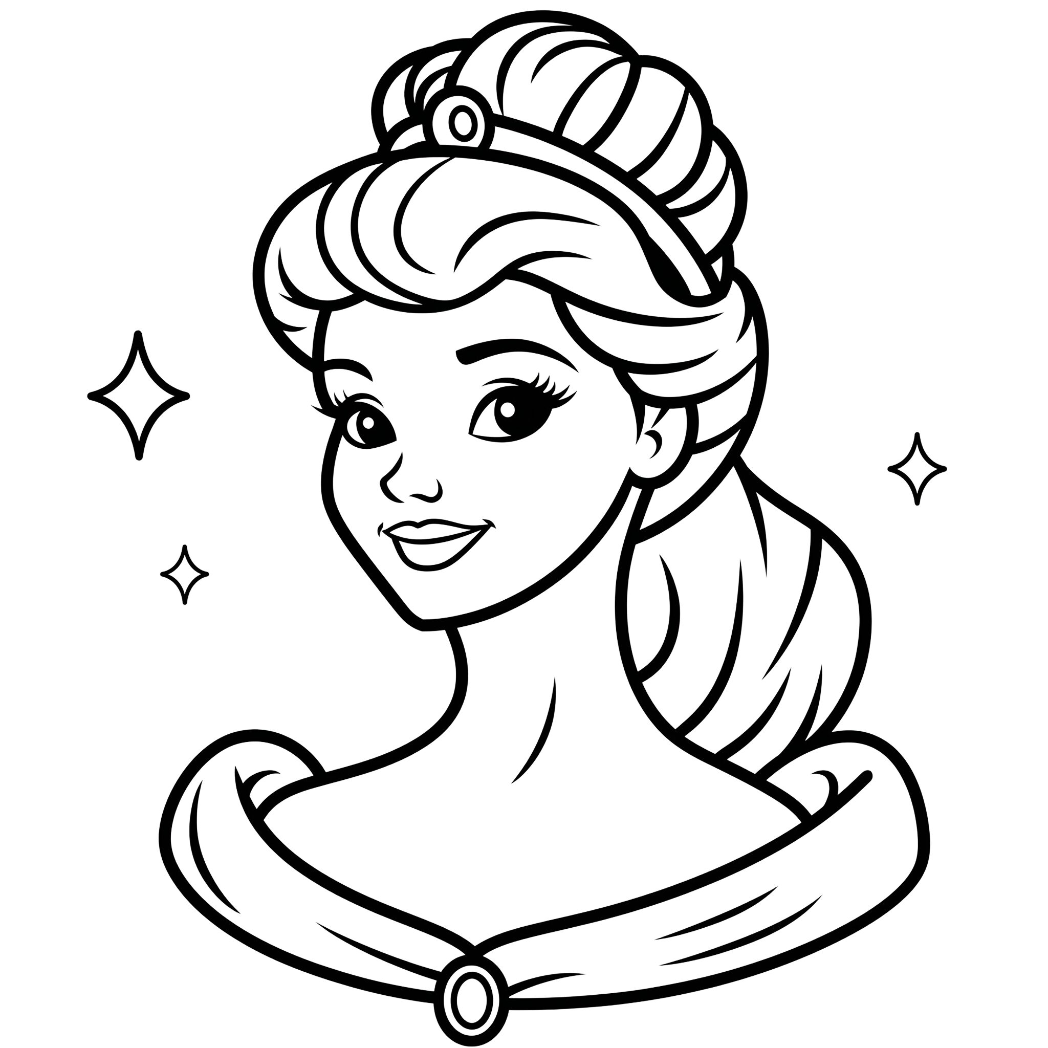 disegni da colorare di principesse disney