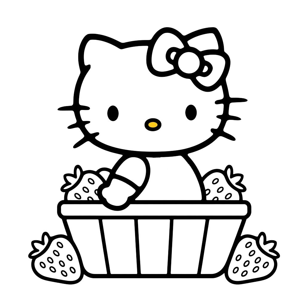 hello kitty disegno colorato