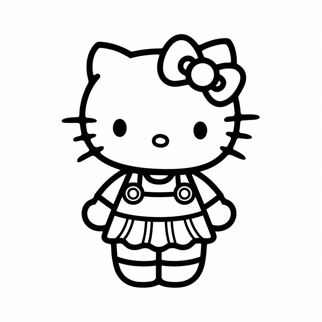 stampe da colorare hello kitty
