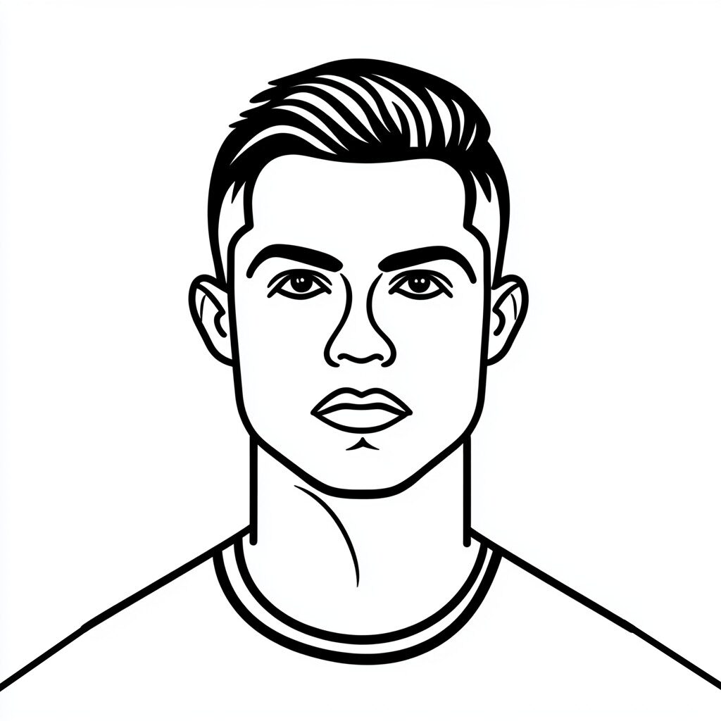ronaldo coloring pages