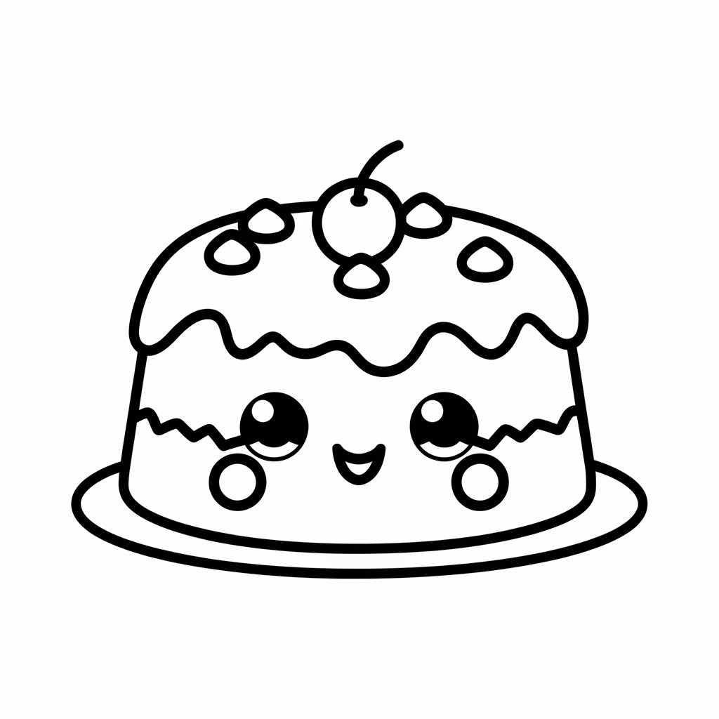 disegni di torte di compleanno da stampare e colorare