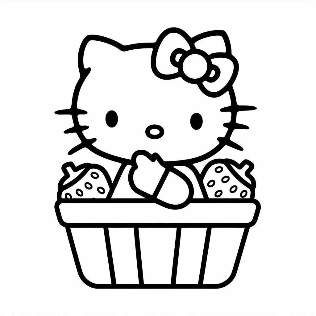 stampa e colora hello kitty