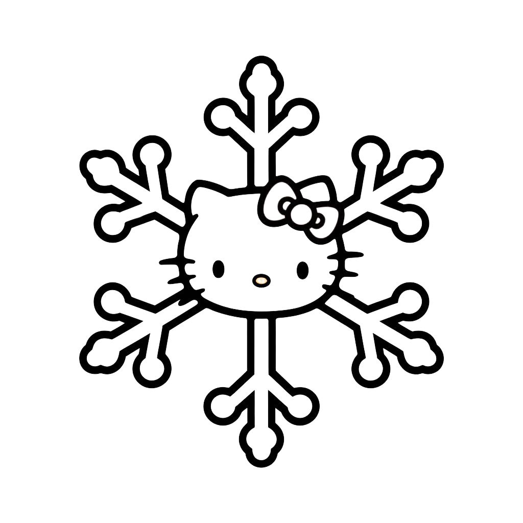 hello kitty disegno da colorare