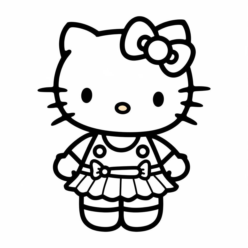 hello kitty da colorare e stampare