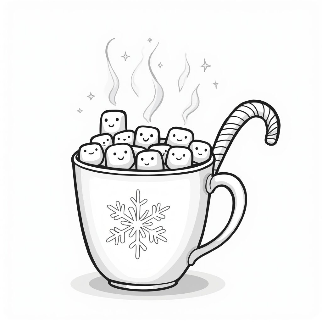 disegno di natale da colorare