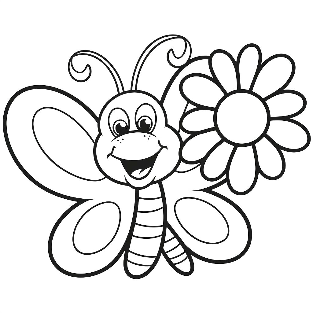 fiori da disegnare e colorare