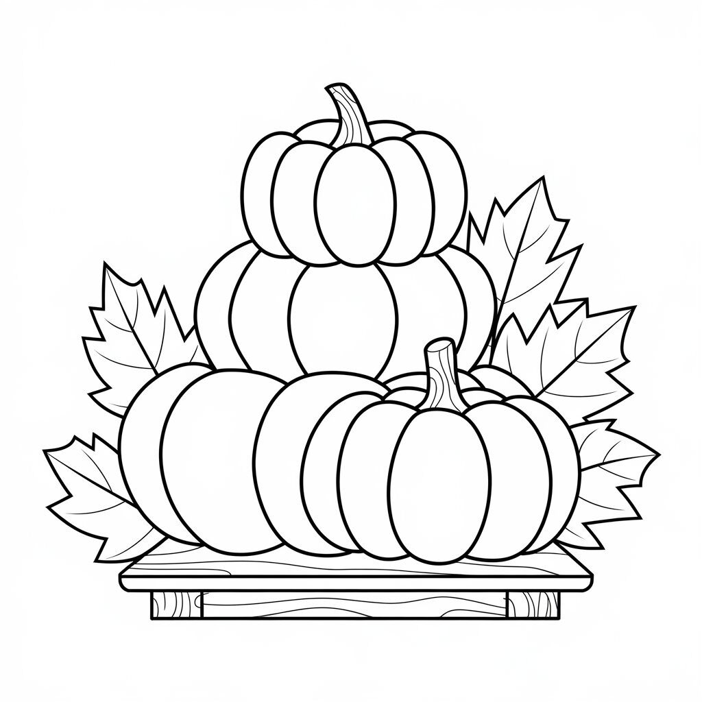 disegno dell'autunno da colorare