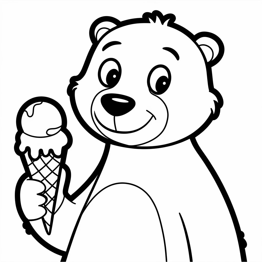 gelati kawaii da colorare