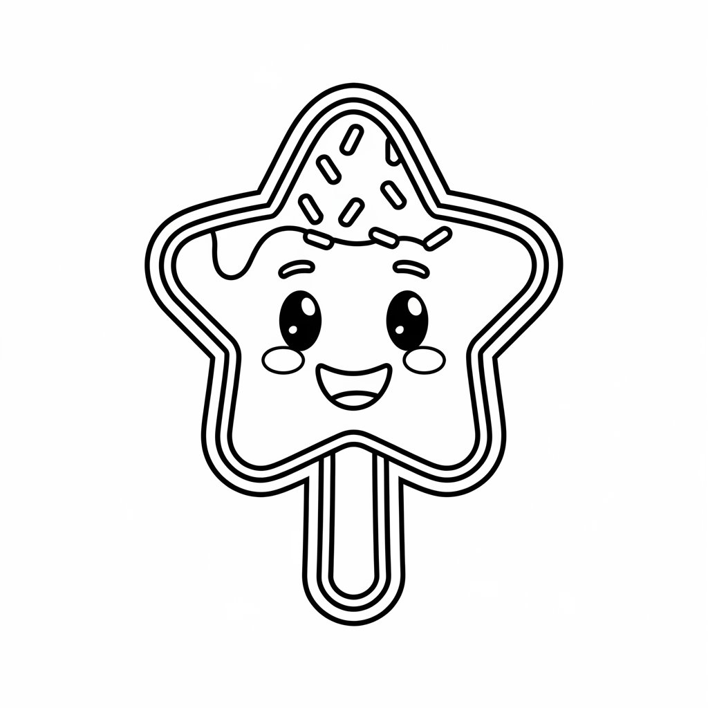 disegno da colorare gelato