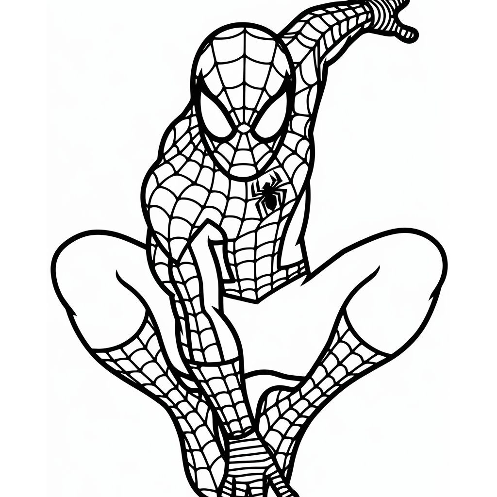 spiderman da colorare e stampare