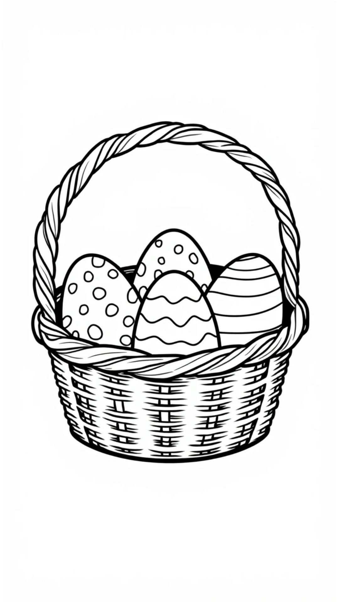 disegni da colorare uova di pasqua