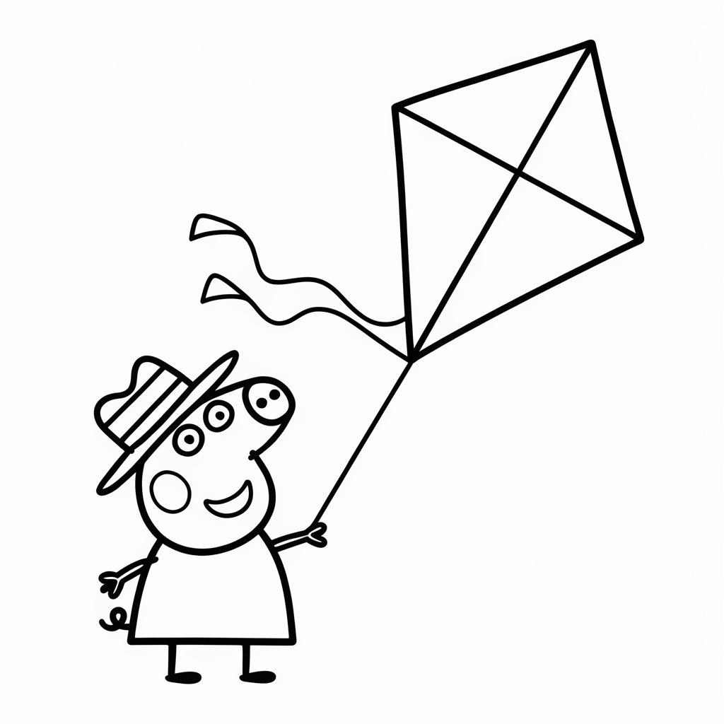 casa di peppa pig da colorare