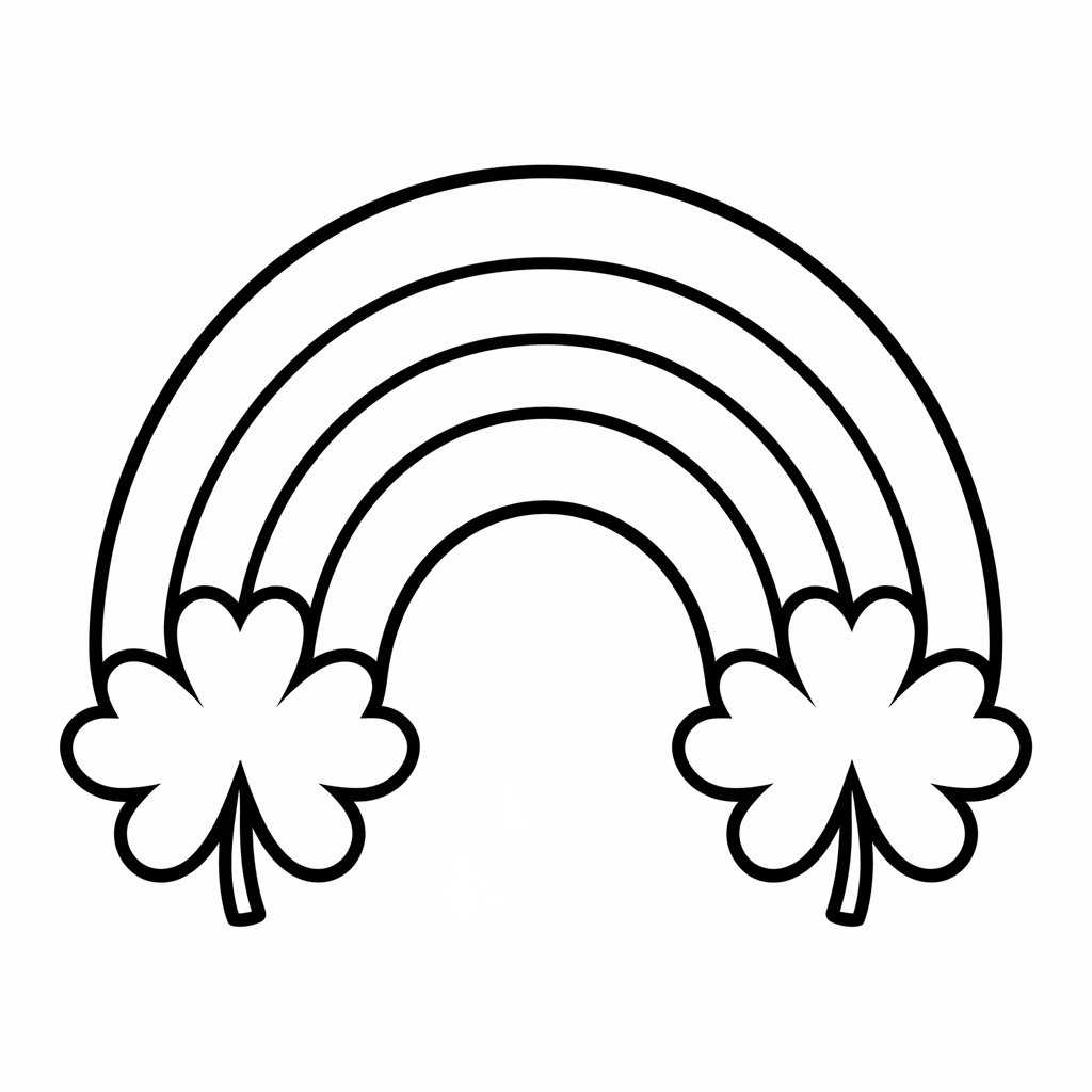 disegni arcobaleno da colorare