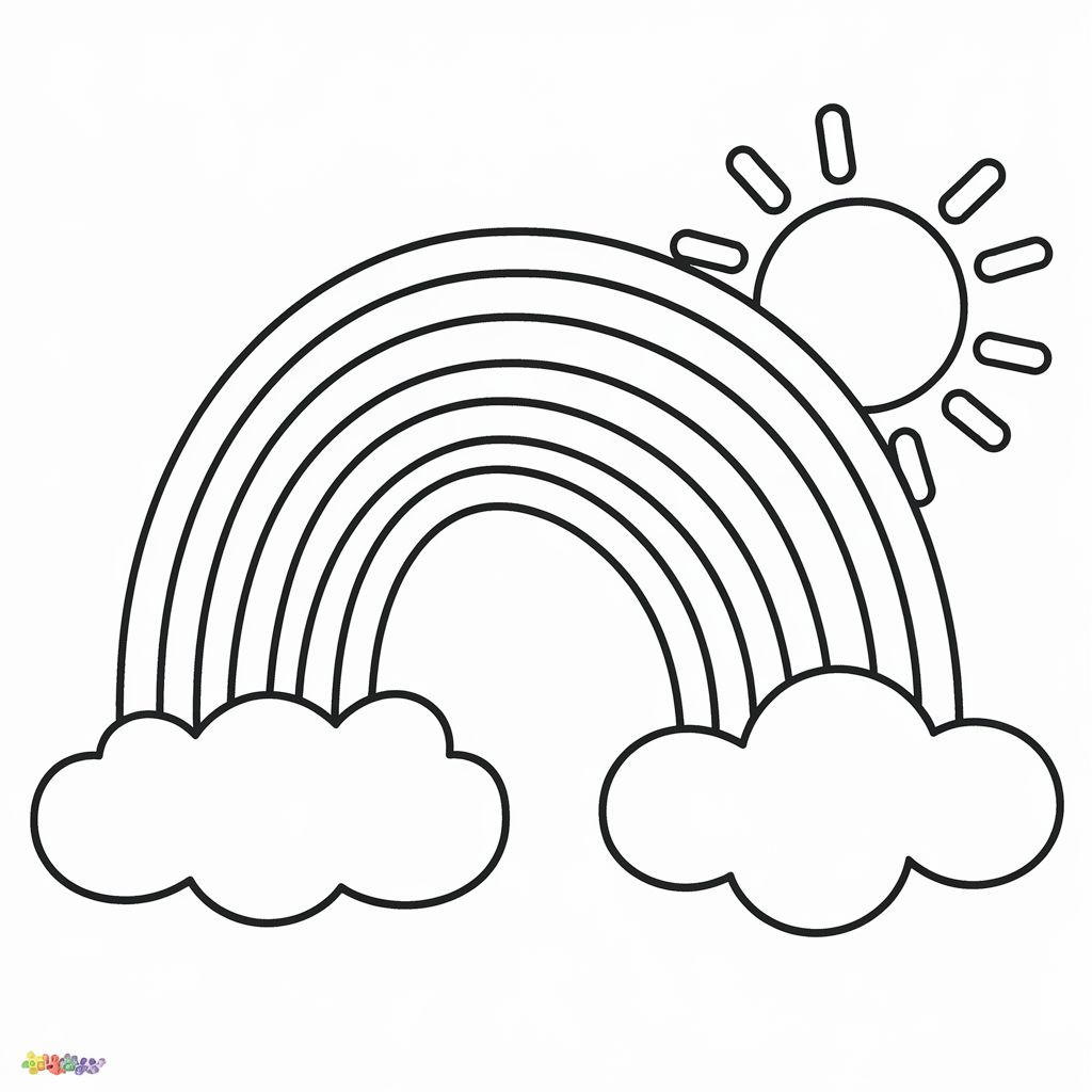 arcobaleno colori in ordine