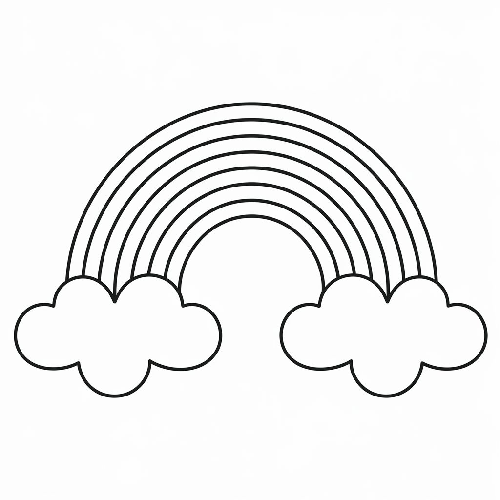 colori arcobaleno in ordine