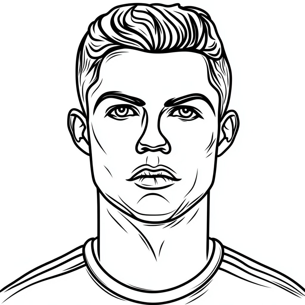 cristiano ronaldo da colorare e stampare