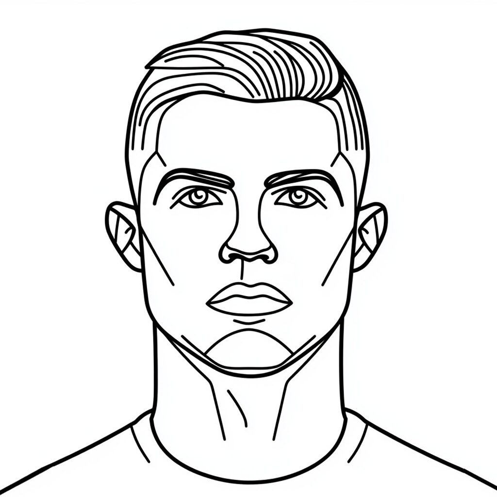 disegno da colorare ronaldo