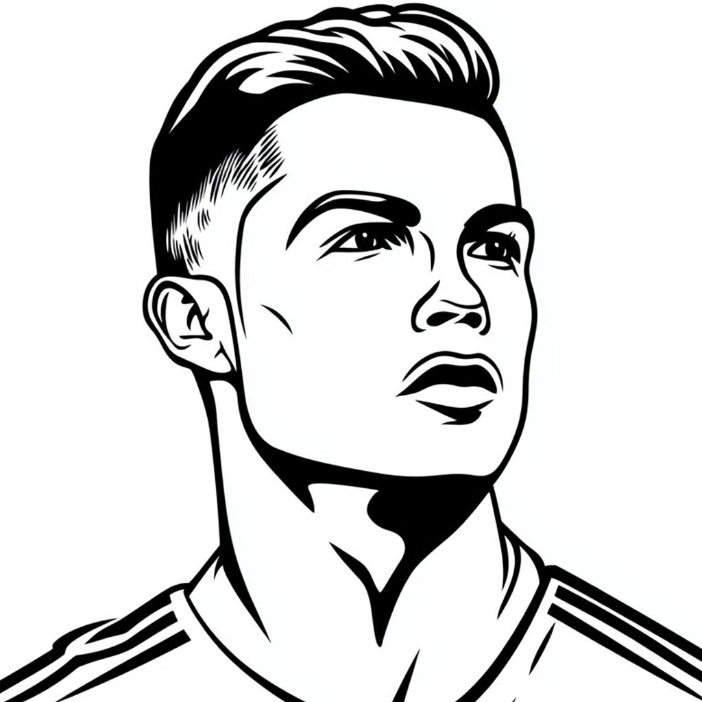 disegni da colorare ronaldo
