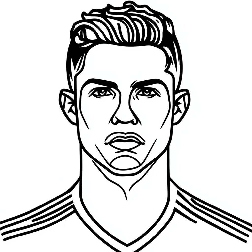 ronaldo disegno colorato