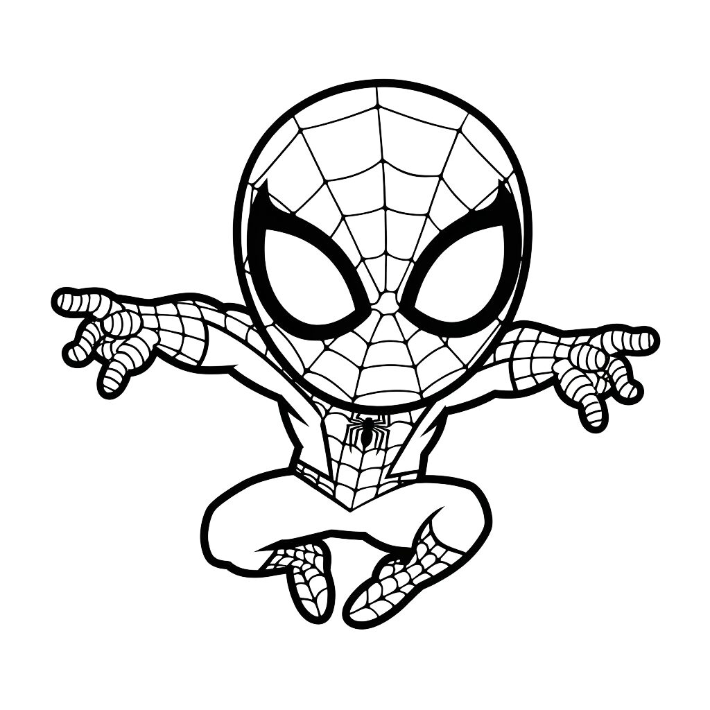 disegni da colorare di spiderman