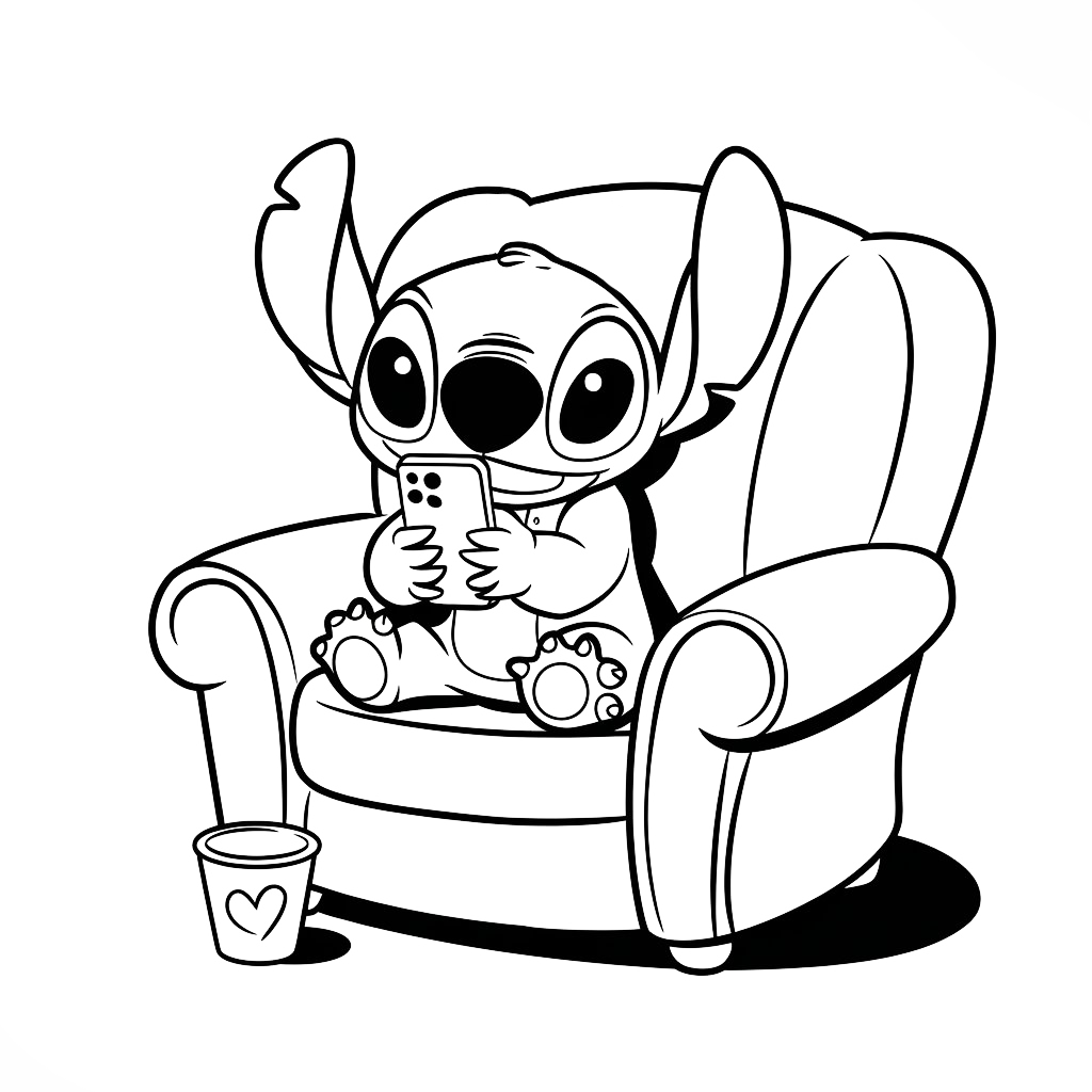 stitch disegno da colorare