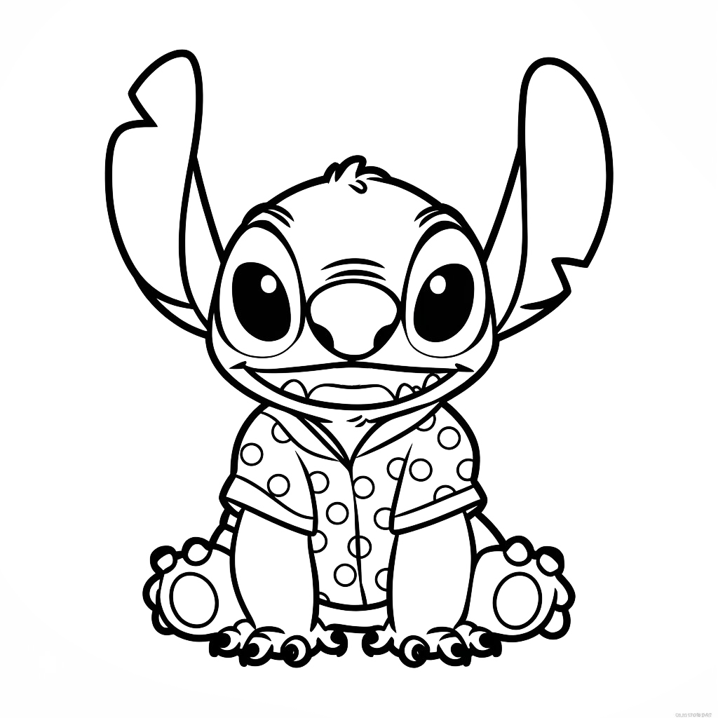 disegni stitch da colorare