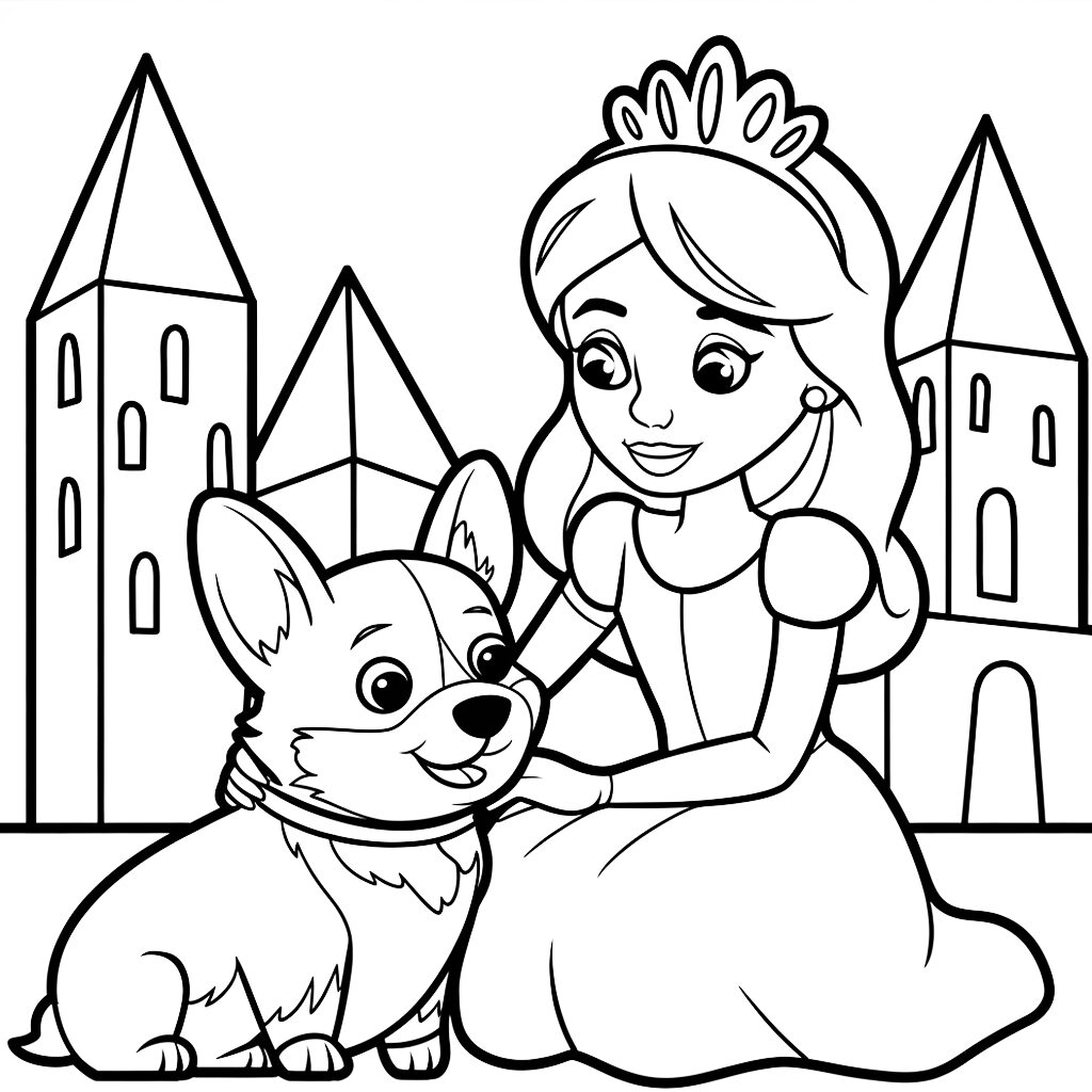disegni da colorare di principesse