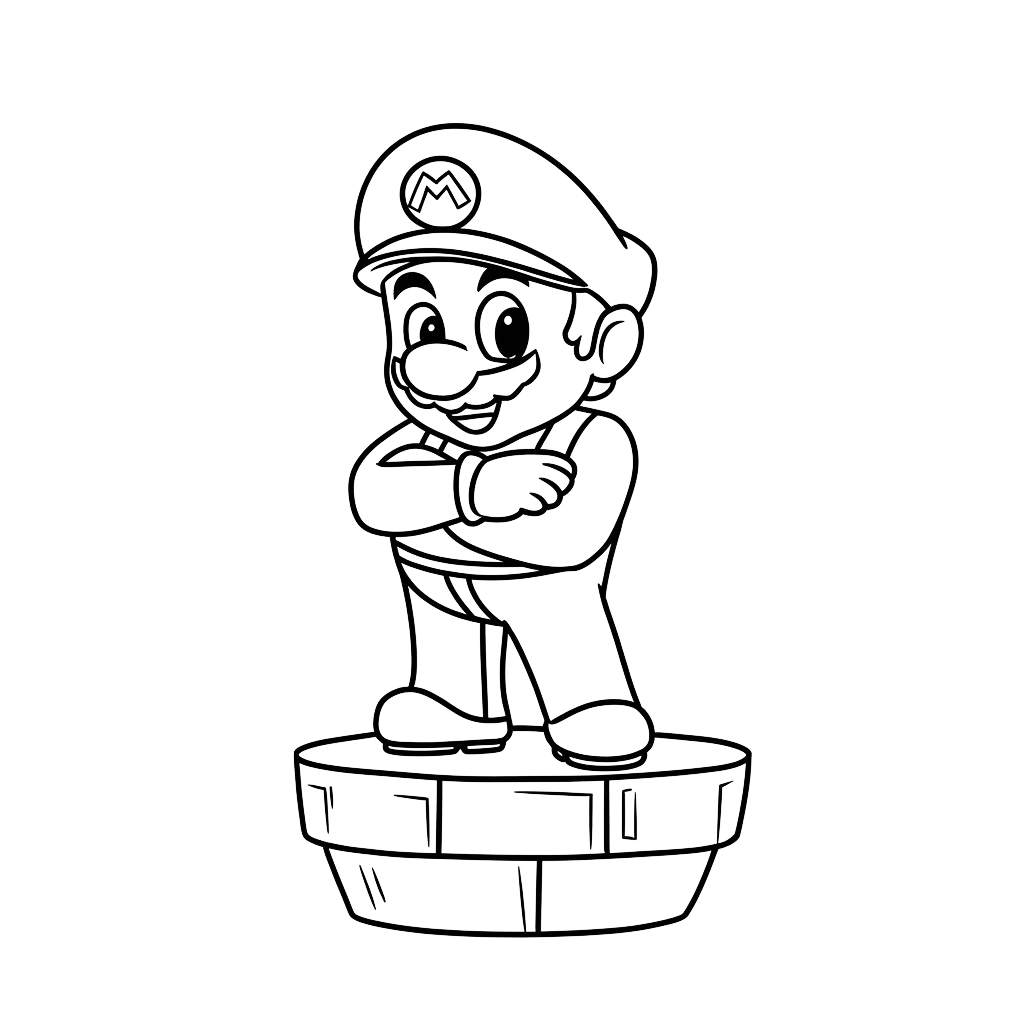 super mario disegno da colorare