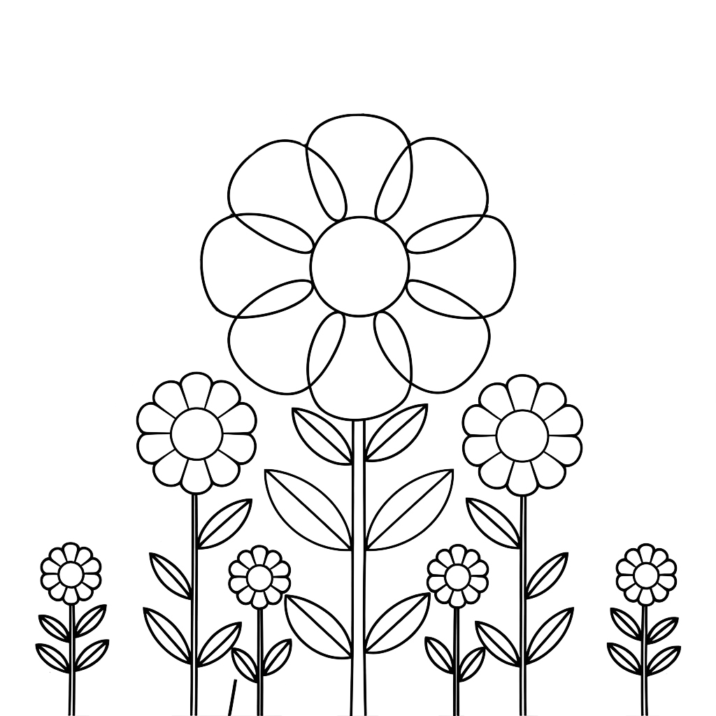 disegni fiore da colorare