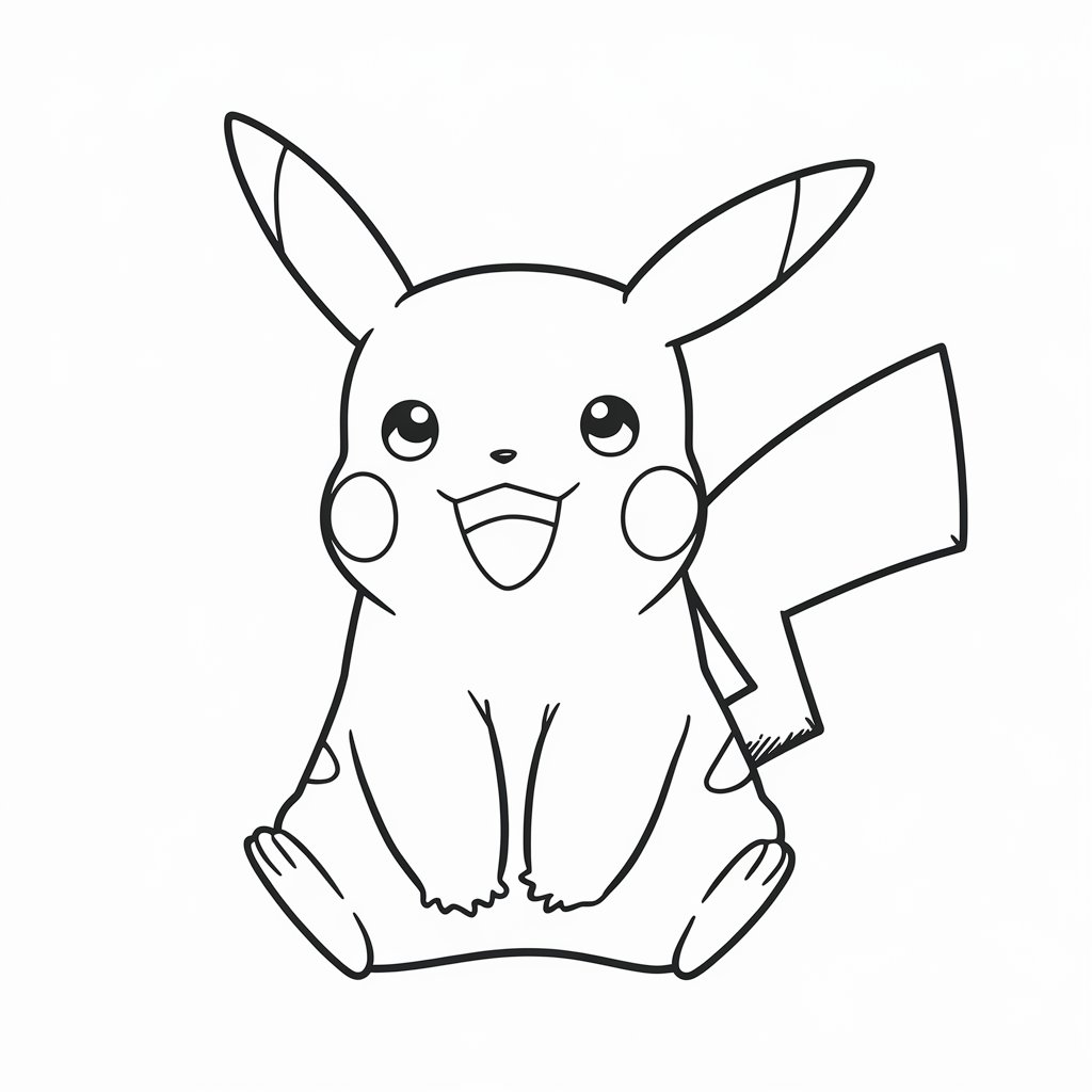 disegni pikachu da colorare
