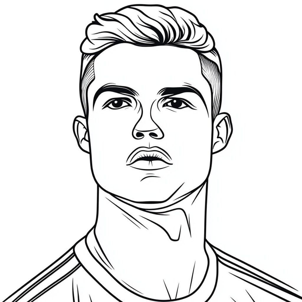disegno ronaldo da colorare
