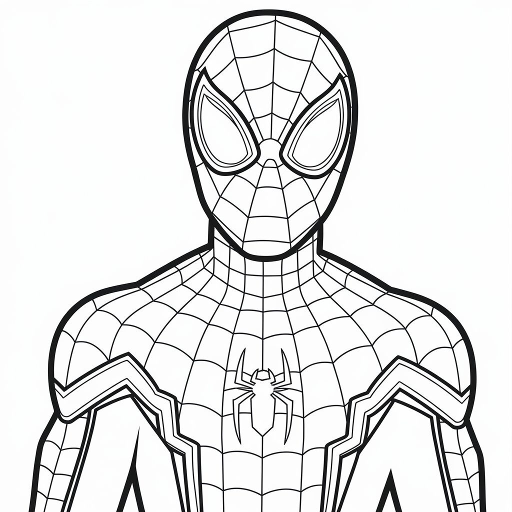 disegno da colorare spiderman