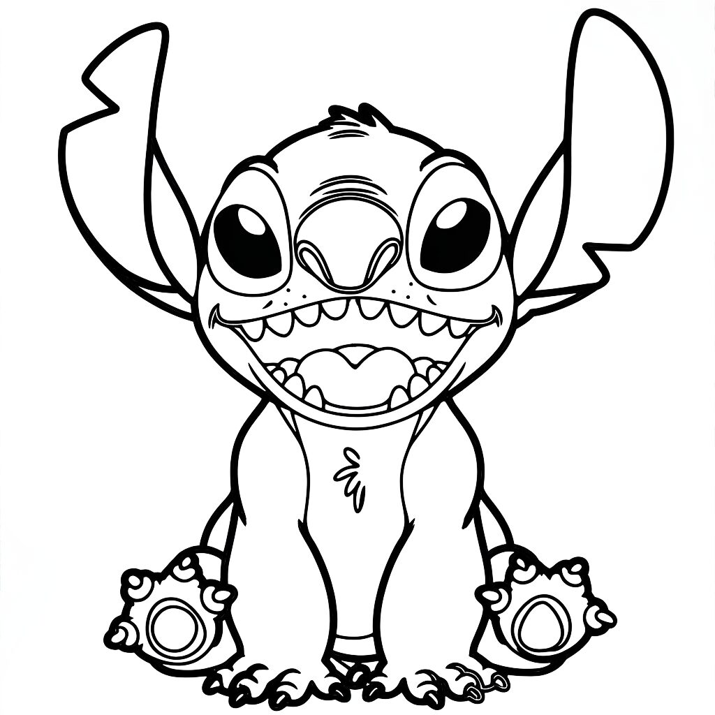 stitch disegni da colorare