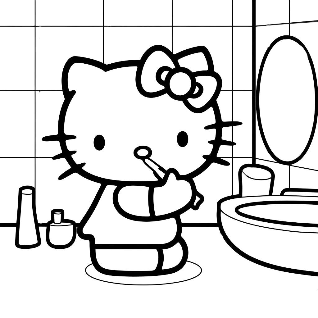 disegni da colorare hello kitty