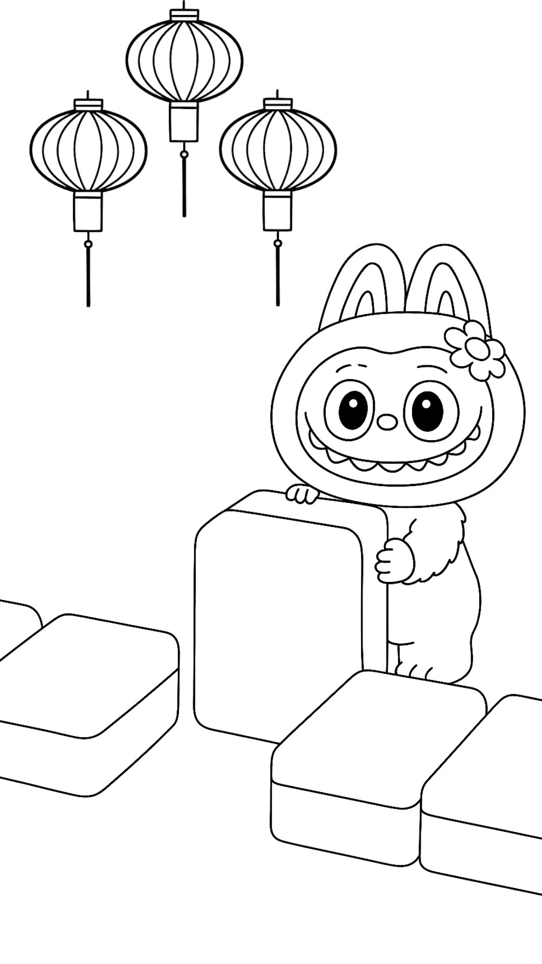 colorazione Labubu semplice e gratuita