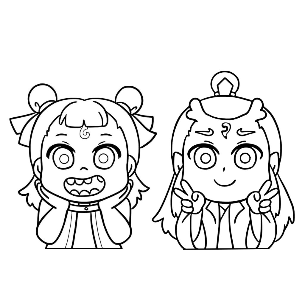 Colora Ne Zha e Ao Bing senza costi