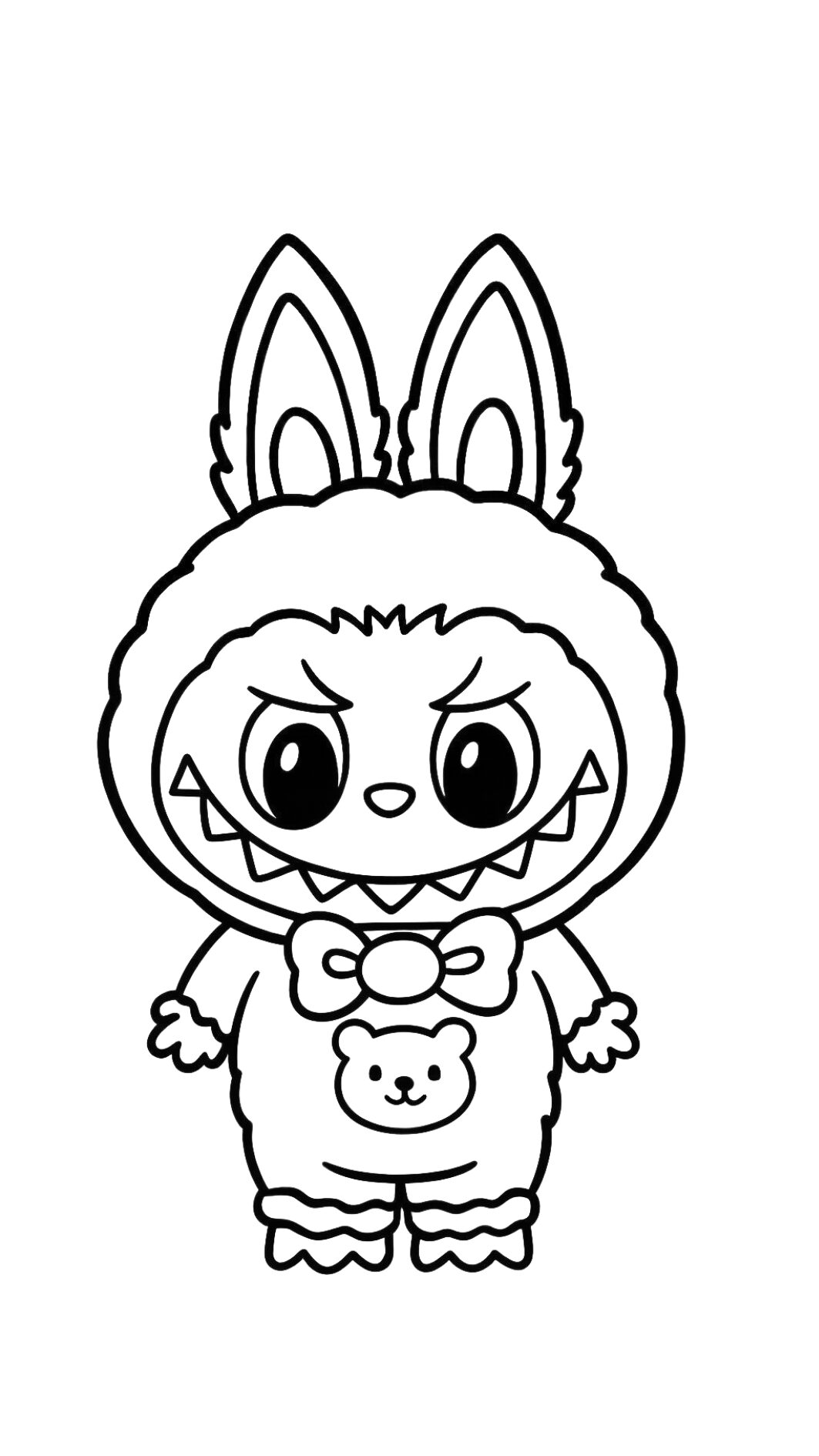 disegno Labubu facile da stampare