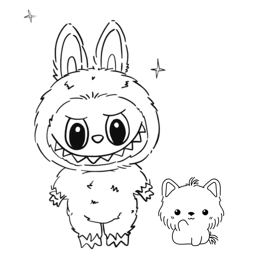 Labubu Disegni da colorare scaricare