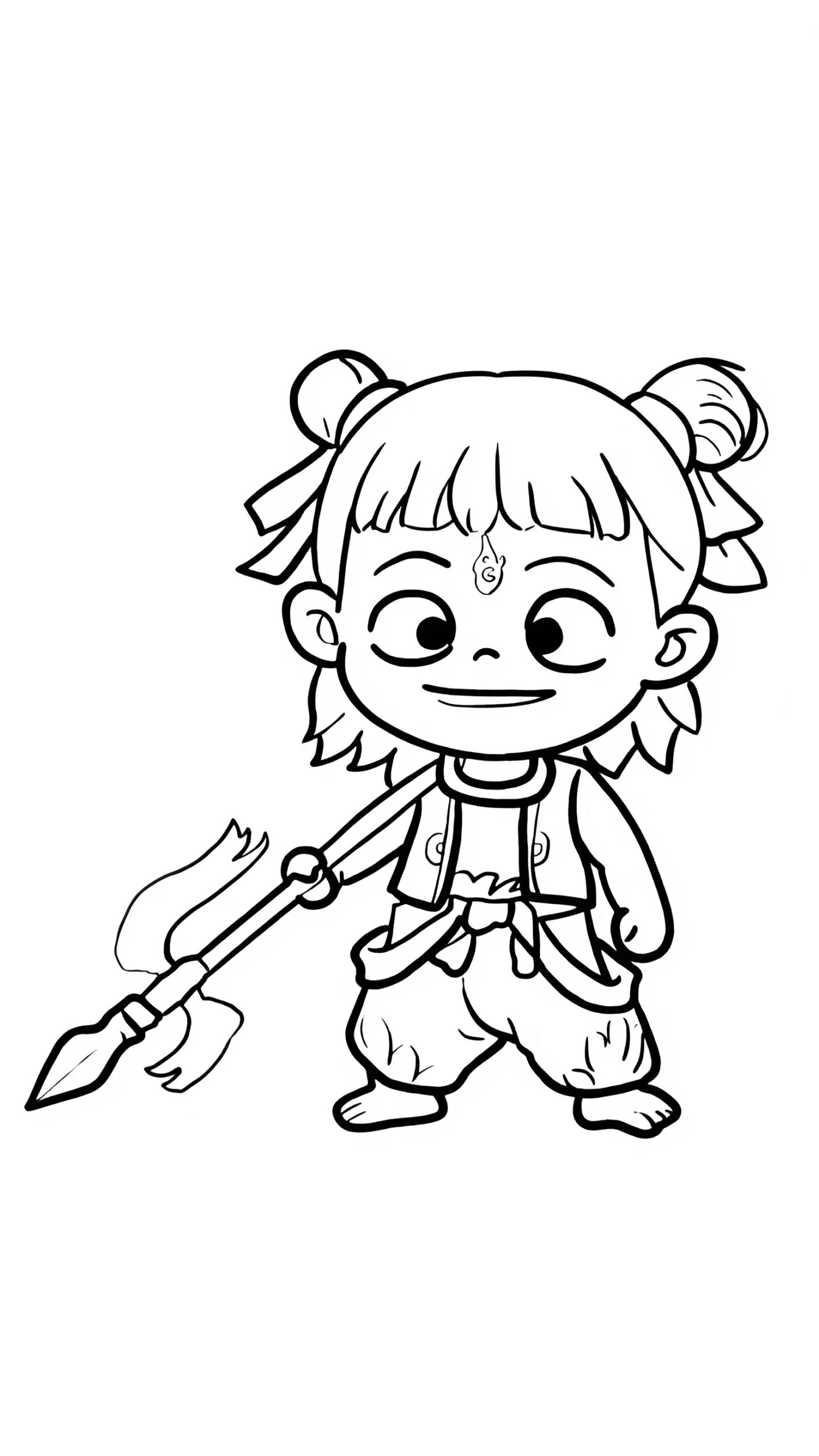 Disegni da colorare di Ne Zha casuali e gratuiti da scaricare