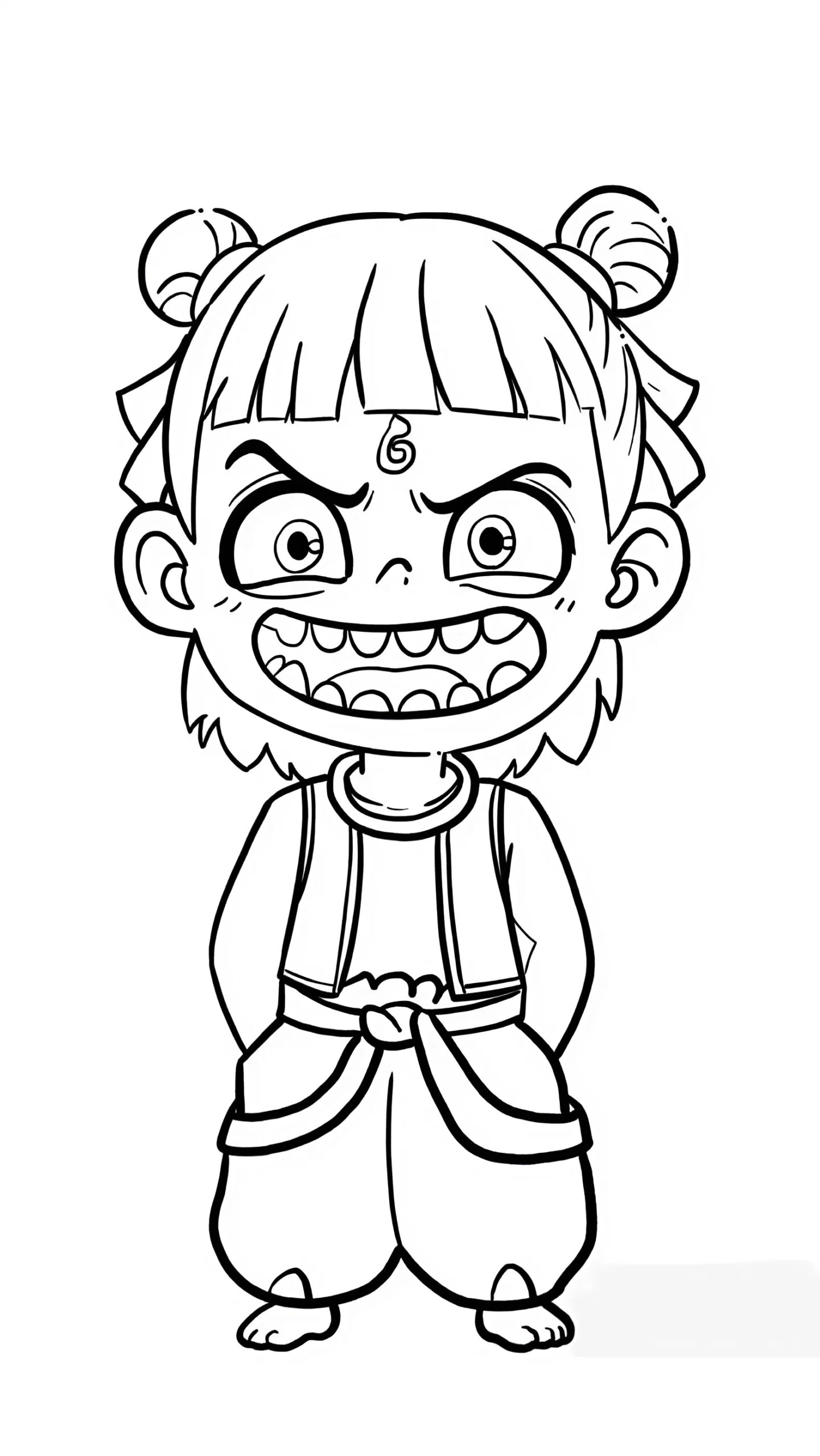 Disegni di Ne Zha da stampare e colorare per bambini