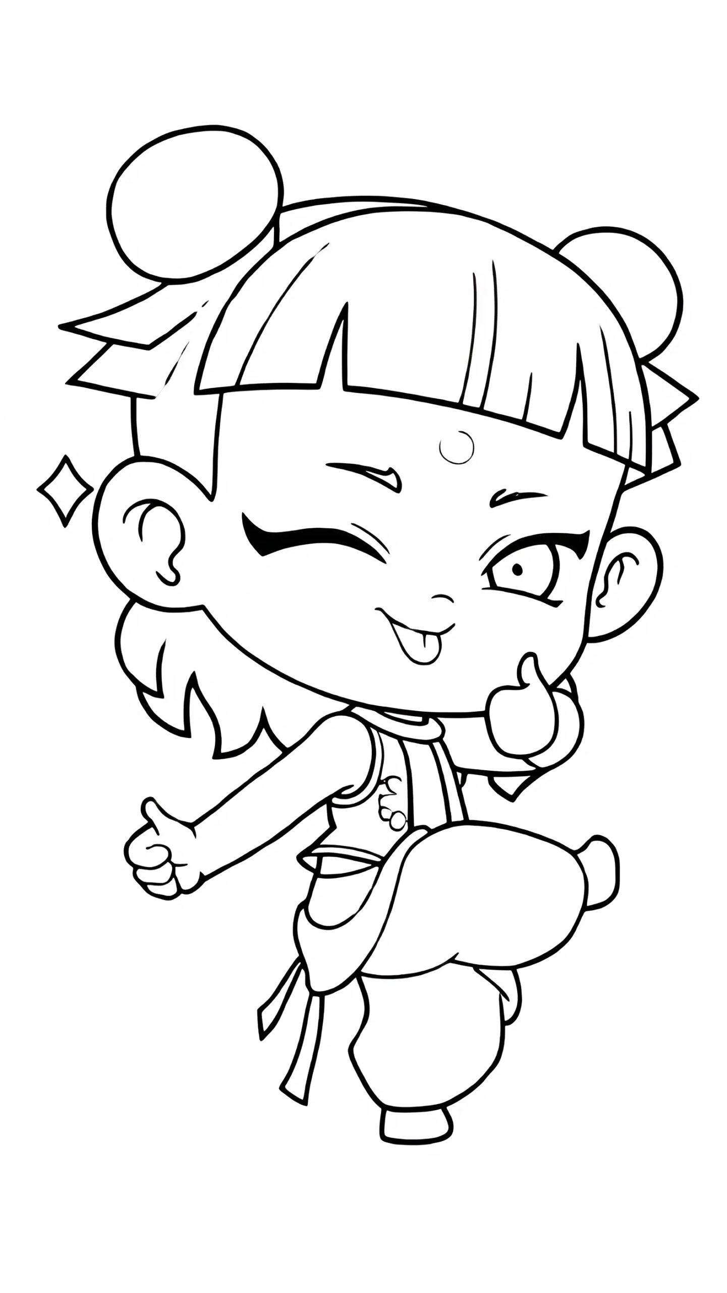 Ne Zha pagine da colorare per bambini piccoli