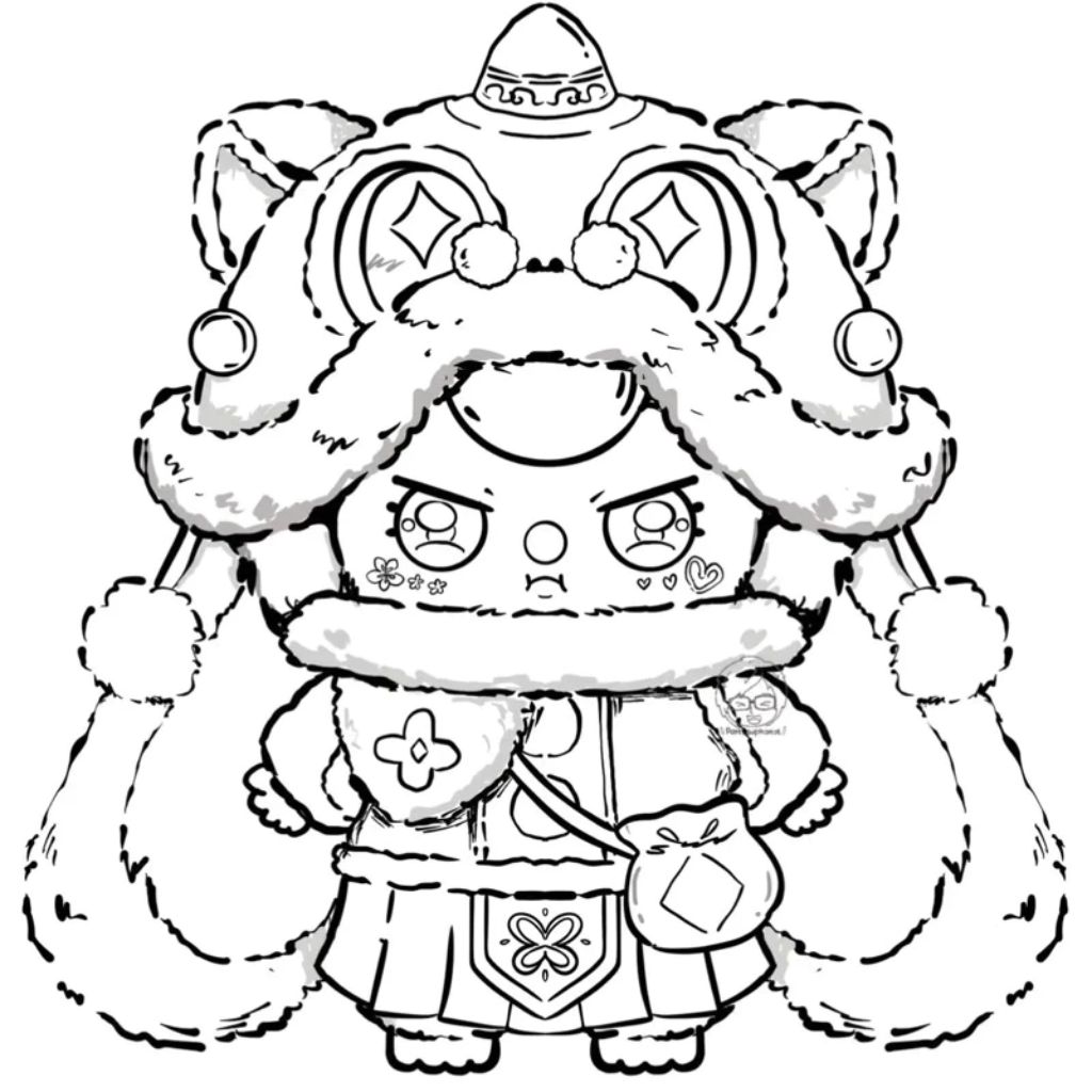 Libro da colorare baby three per bambini piccoli